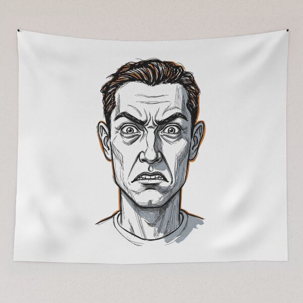 Item preview, Broken Mind | Emotional Face Sketch designed and sold by benikK.