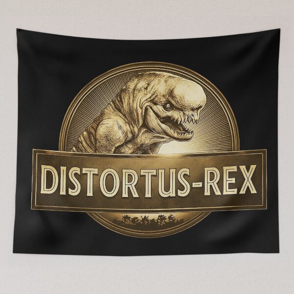 Item preview, Distortus Rex vintage logo designed and sold by Blck-Acid-Devil.