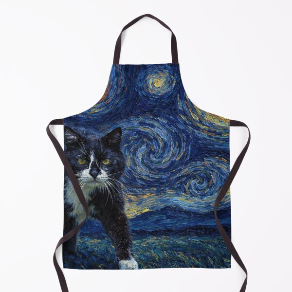 Item preview, Starry Black And White Cat designed and sold by Starry Night Creative Art.