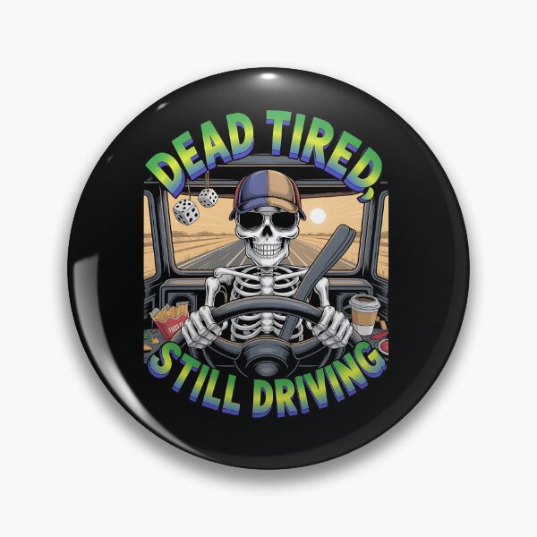 Item preview, Skeleton truck driver - haunted job parody - ghost vehicle - haunted truck - undead convoy - paranormal rig - cursed engine - cb radio ghost - haunted highway - urban legend trucker designed and sold by JansenGS.