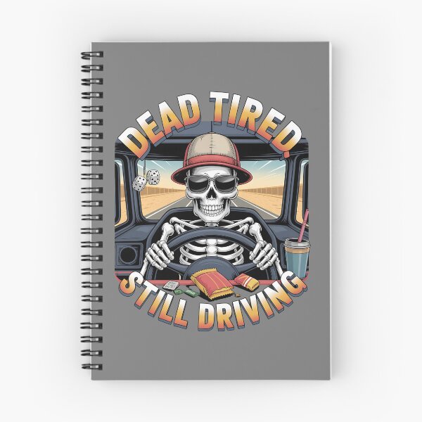 Item preview, Skeleton truck driver - diesel humor - afterlife road trip - eternal road - skeleton road warrior - undead trucker journey - ghost road shirt - truck stop ghost stories designed and sold by JansenGS.