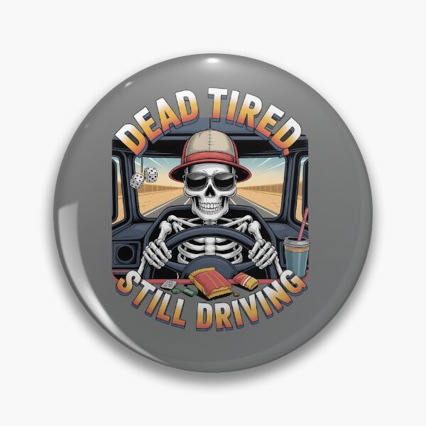 Item preview, Skeleton truck driver - diesel humor - afterlife road trip - eternal road - skeleton road warrior - undead trucker journey - ghost road shirt - truck stop ghost stories designed and sold by JansenGS.