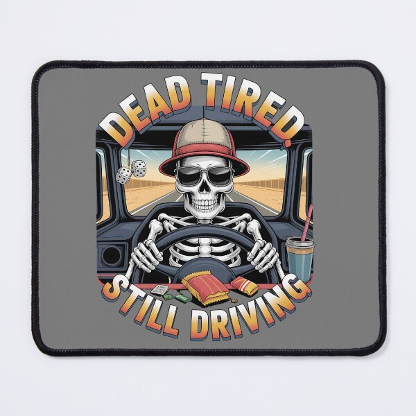 Item preview, Skeleton truck driver - diesel humor - afterlife road trip - eternal road - skeleton road warrior - undead trucker journey - ghost road shirt - truck stop ghost stories designed and sold by JansenGS.