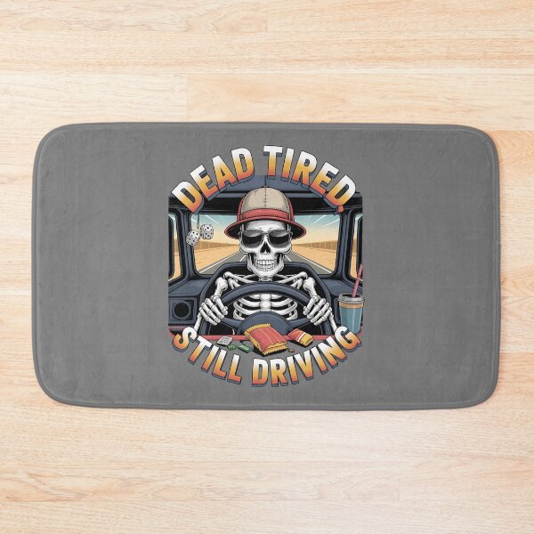 Item preview, Skeleton truck driver - diesel humor - afterlife road trip - eternal road - skeleton road warrior - undead trucker journey - ghost road shirt - truck stop ghost stories designed and sold by JansenGS.