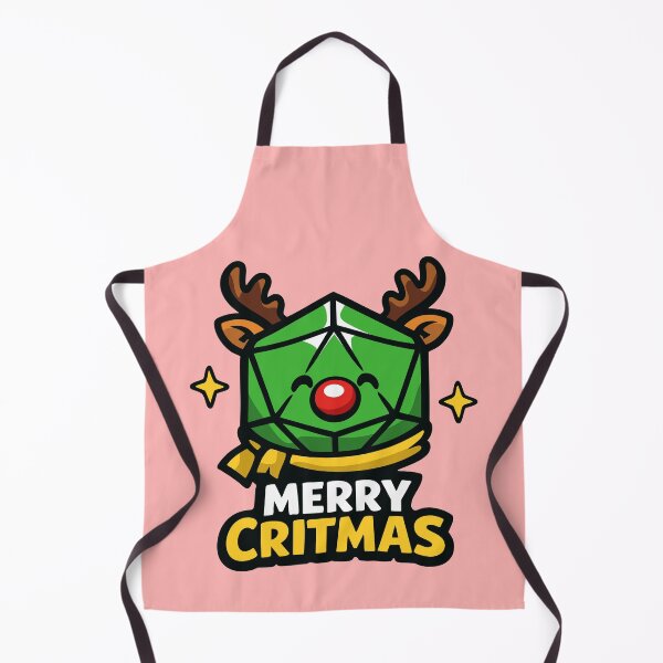 Item preview, Merry Critmas – Christmas D20 Reindeer Dice Design designed and sold by SKADIVIUM.
