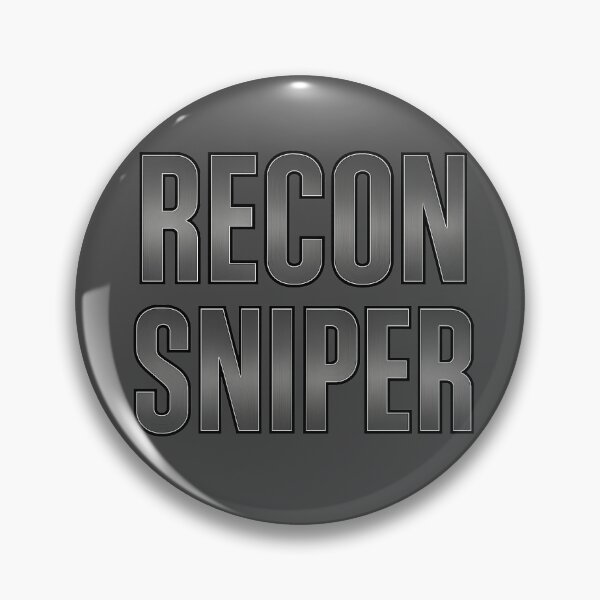 Item preview, Battlefield Game Inspired Recon Sniper Metallic Slogan designed and sold by Sellcooldesigns.