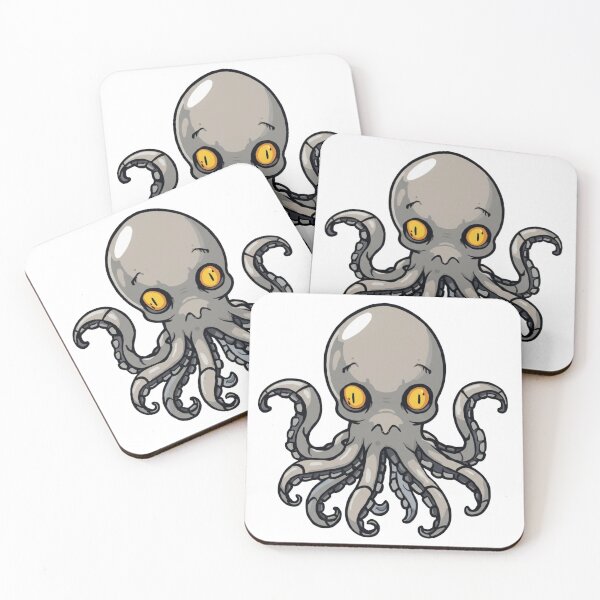 Item preview, Kawaii Baby Octopus | Cute Grey Sea Creature Illustration designed and sold by SlomianyPisarz.