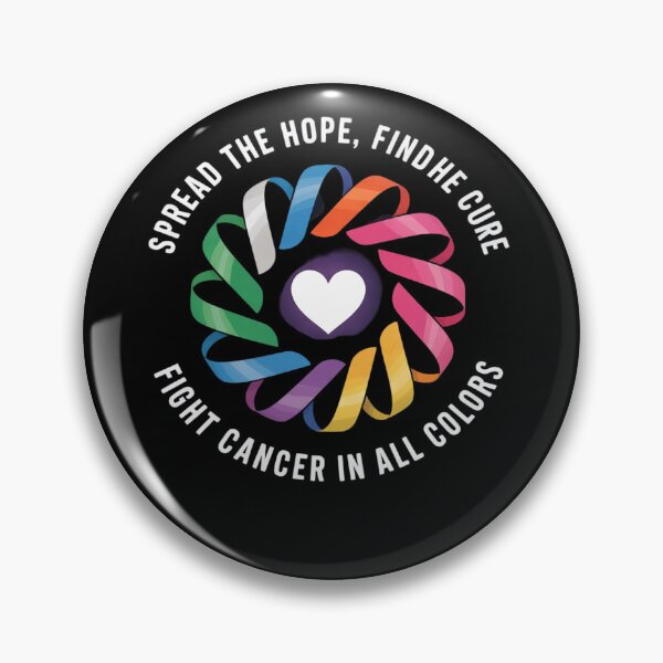 Item preview, Fight Cancer in All and Every Color Flower Ribbon Heart Love  designed and sold by MicanCuteStore.