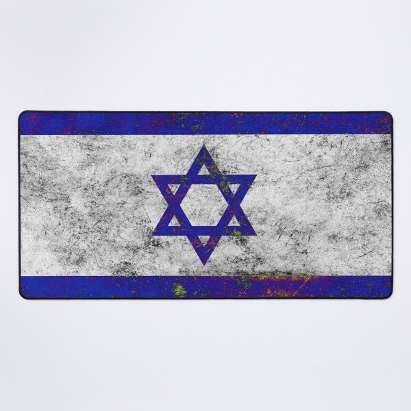 Item preview, Israel Flag Metal Texture | Israel Metal Design designed and sold by RoyalMerchantShop.