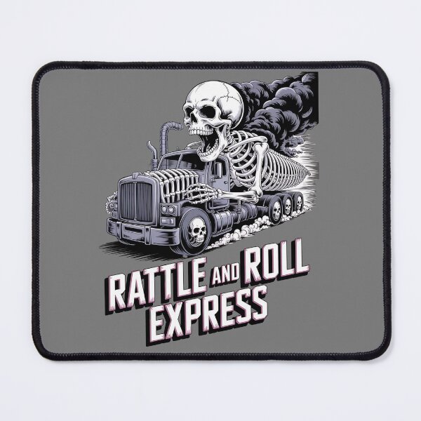 Item preview, Skeleton truck driver - diesel humor - afterlife road trip - eternal road - skeleton road warrior - undead trucker journey - ghost road shirt - truck stop ghost stories designed and sold by JansenGS.