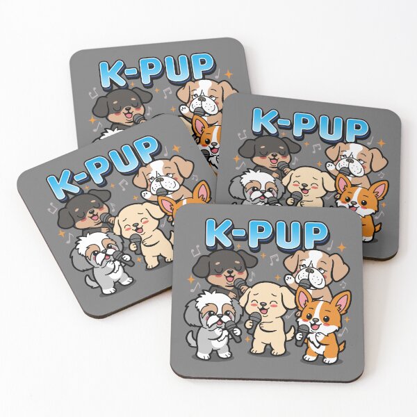 Item preview, Cute Kawaii KPop Puppies Dog Lover Cartoon designed and sold by BoggsNicolasArt.