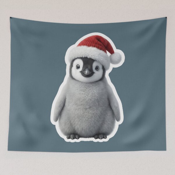 Item preview, Fluffy penguin chick in the snow designed and sold by DAGHO.