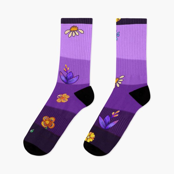 Item preview, Purple gradient with flowers - Fantasy Dreamy cottage core aesthetic  designed and sold by Artonmytee.
