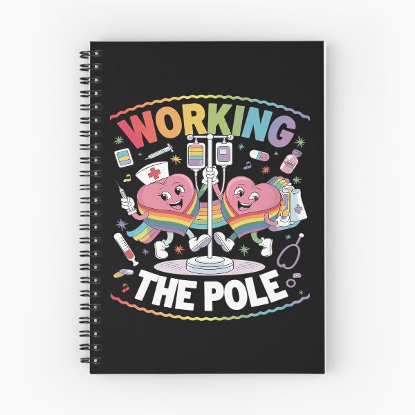 Item preview, Working The Pole Nurse LGBT-Q Gay Pride Rainbow Nursing RN  designed and sold by PowAcademy.