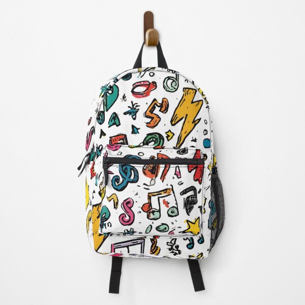 Item preview, Vibrant Music & Lightning Doodle Pattern - Colorful Abstract Art designed and sold by DConcept.