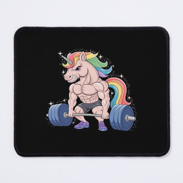 Item preview, Workout Unicorn Deadlift Gym Fitness Weightlifting Women Men designed and sold by MythWoot.