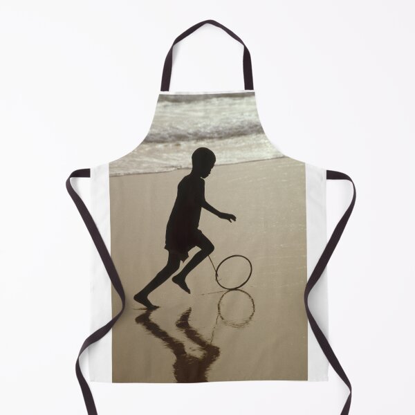 Item preview, Senegal kid, African boy in the surf, playing hoop and stick designed and sold by JonDelorme.