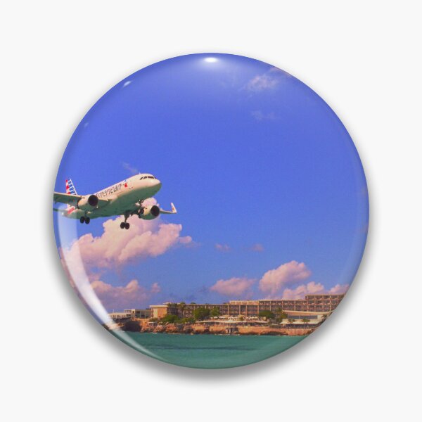 Item preview, In Coming Flight Over Maho Beach Saint Martin designed and sold by LisaWootenPhoto.