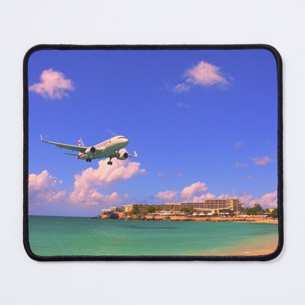 Item preview, In Coming Flight Over Maho Beach Saint Martin designed and sold by LisaWootenPhoto.