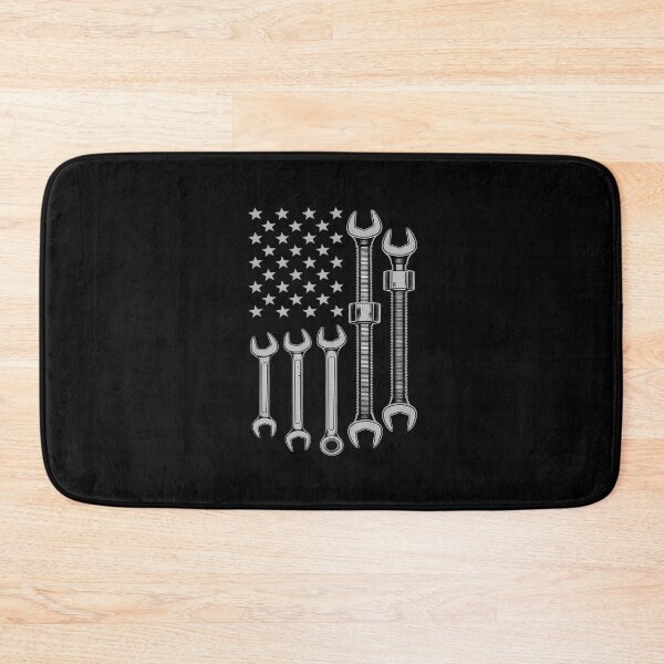 Item preview, Wrench USA American Flag Car Mechanic Garage Patriotic Men  designed and sold by PowAcademy.