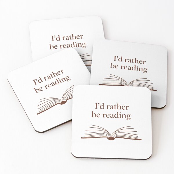 Item preview, I'd rather be reading, book lover designed and sold by YvkafromPoland.