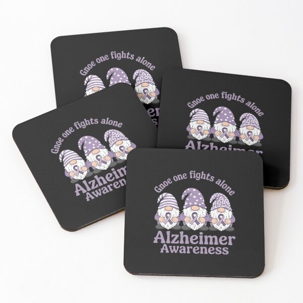 Item preview, Gnome One Fights Alone Alzheimer Awareness  designed and sold by MicanCuteStore.