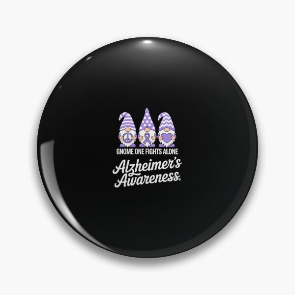 Item preview, Gnome One Fights Alone Alzheimer's Awareness Month  designed and sold by CombatTask.