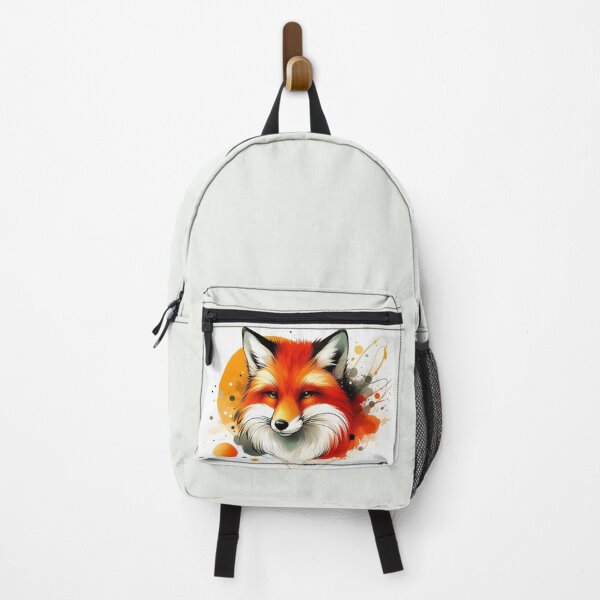 Item preview, Vibrant Watercolor Red Fox Ink Splash Portrait designed and sold by BigBlueArt.