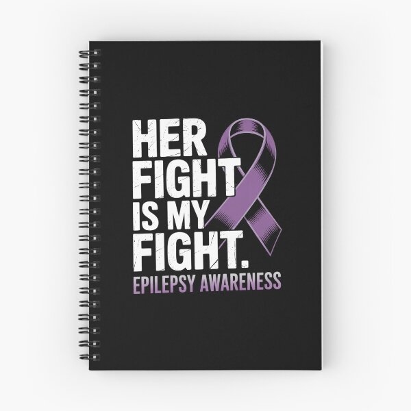 Item preview, Her Fight Is My Fight Purple Ribbon Epilepsy Awareness  designed and sold by MicanCuteStore.