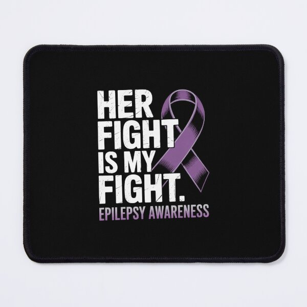Item preview, Her Fight Is My Fight Purple Ribbon Epilepsy Awareness  designed and sold by MicanCuteStore.