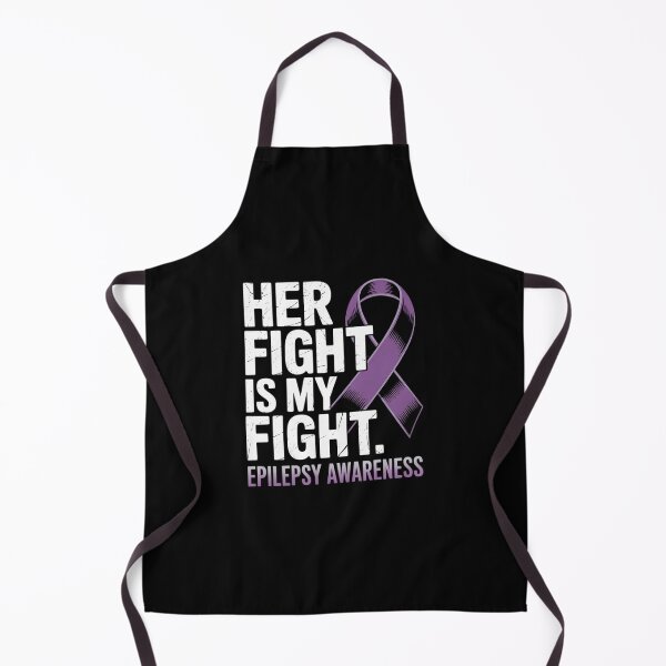 Item preview, Her Fight Is My Fight Purple Ribbon Epilepsy Awareness designed and sold by MicanCuteStore.