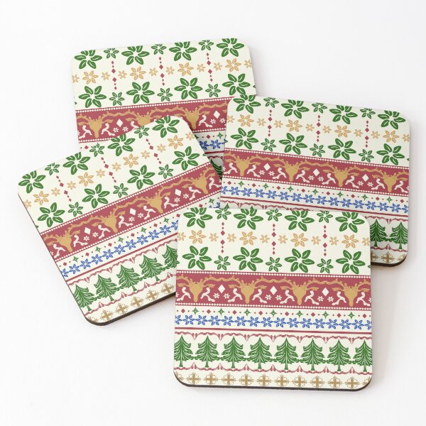 Item preview, Joyful Xmas With Reindeer Winter Snow and Christmas Tree designed and sold by Chercheryellow.