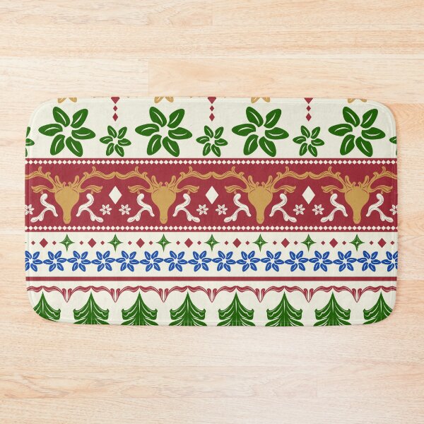 Item preview, Joyful Xmas With Reindeer Winter Snow and Christmas Tree designed and sold by Chercheryellow.
