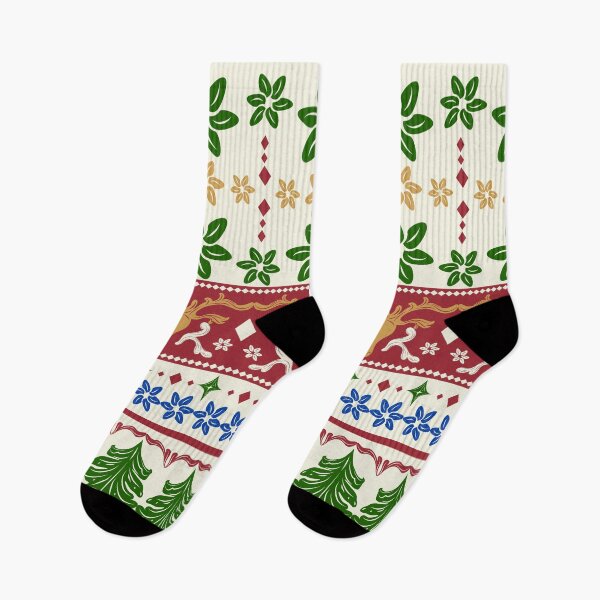 Item preview, Joyful Xmas With Reindeer Winter Snow and Christmas Tree designed and sold by Chercheryellow.