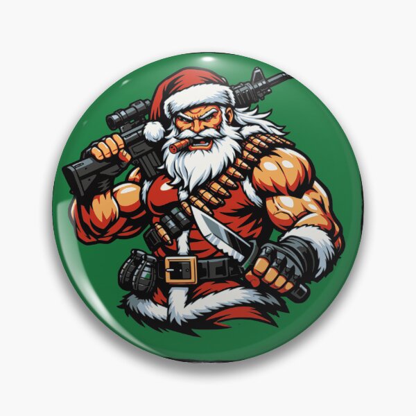 Item preview, Combat Santa: Buff Christmas Warrior – Comic Book Action Santa designed and sold by Nigelum.