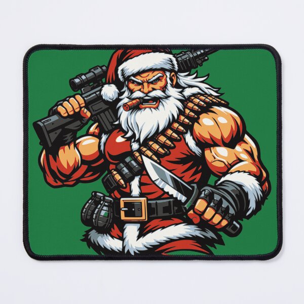 Item preview, Combat Santa: Buff Christmas Warrior – Comic Book Action Santa designed and sold by Nigelum.