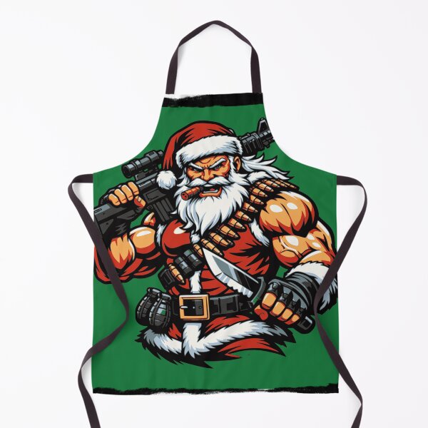Item preview, Combat Santa: Buff Christmas Warrior – Comic Book Action Santa designed and sold by Nigelum.