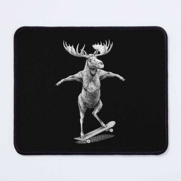 Item preview, Skater Skateboarder Moose Funny Animal Elk Skateboarding designed and sold by GrandeDuc.