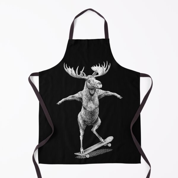 Item preview, Skater Skateboarder Moose Funny Animal Elk Skateboarding designed and sold by GrandeDuc.