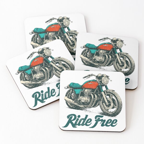 Item preview, Ride Free - Vintage Motorcycle Illustration designed and sold by DConcept.