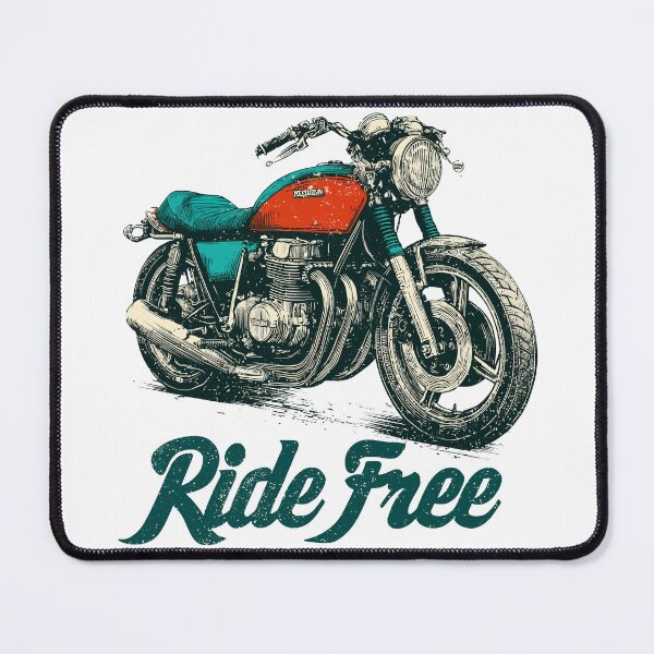 Item preview, Ride Free - Vintage Motorcycle Illustration designed and sold by DConcept.