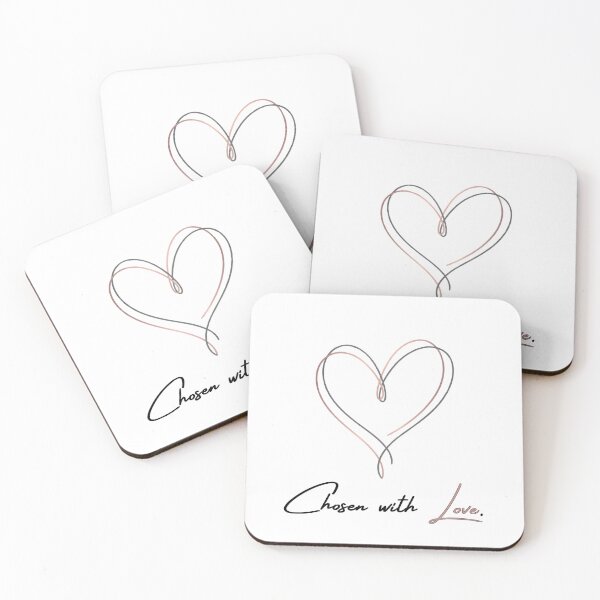 Item preview, Chosen with Love - Elegant Intertwined Hearts designed and sold by Everyday Epics.