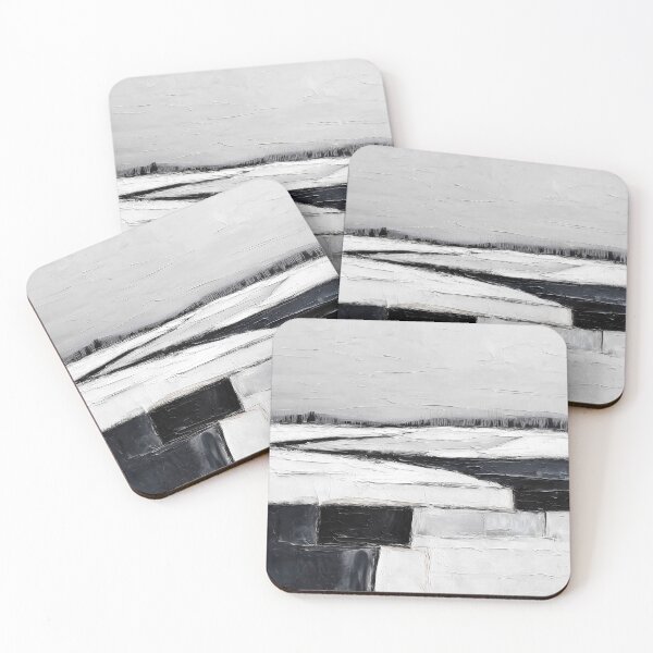 Item preview, Winter Landscape with Abstract Patterns designed and sold by lautir.
