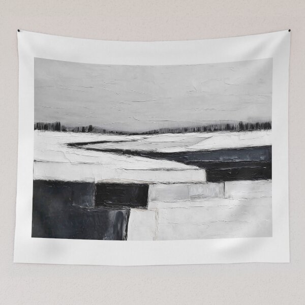 Item preview, Winter Landscape with Abstract Patterns designed and sold by lautir.