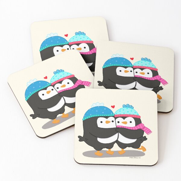 Item preview, Cute Couple of Penguins - Always together designed and sold by julianamotzko.
