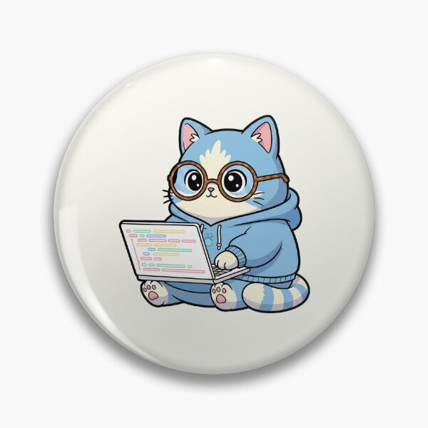 Item preview, Funny Coding Cat Illustration designed and sold by HoopeStylee.
