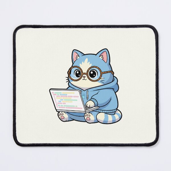 Item preview, Funny Coding Cat Illustration designed and sold by HoopeStylee.