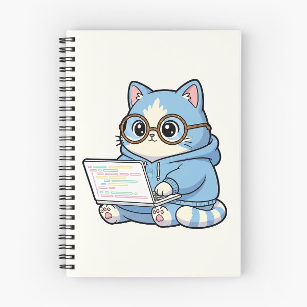 Item preview, Funny Coding Cat Illustration designed and sold by HoopeStylee.