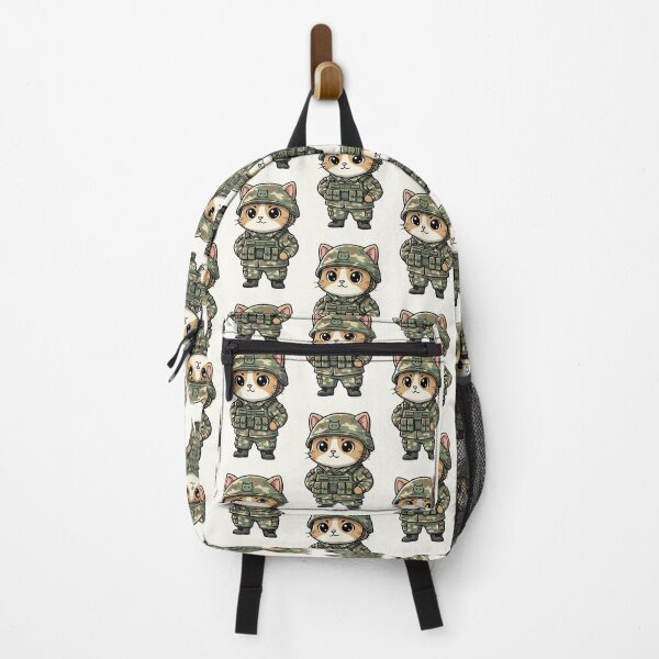 Item preview, Cute Military Cat Cartoon designed and sold by HoopeStylee.