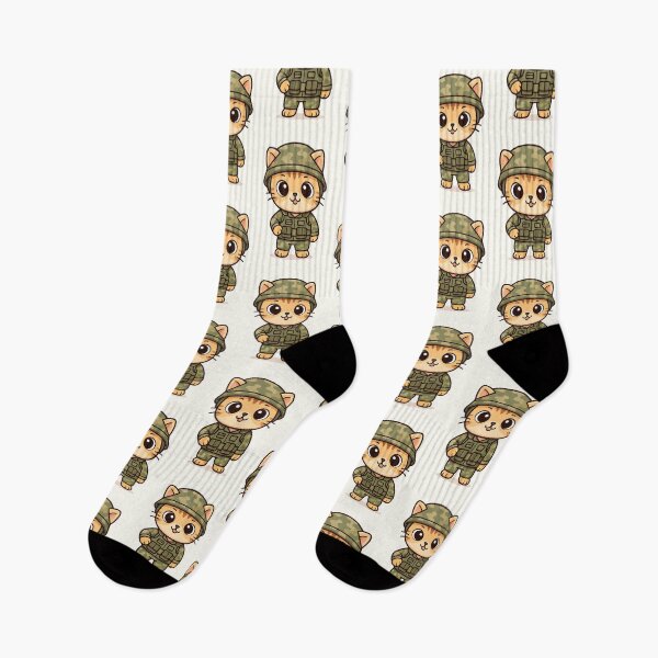 Item preview, Funny Army Cat Illustration designed and sold by HoopeStylee.